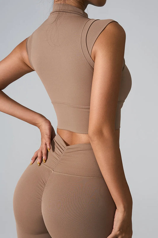 Mock Neck Active Tank – by Trenzyco