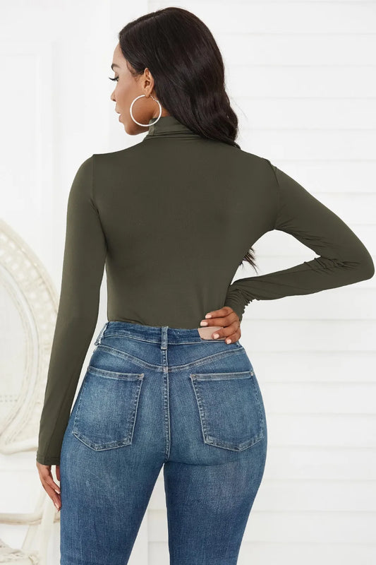 Turtleneck Long Sleeve Bodysuit – by Trenzyco