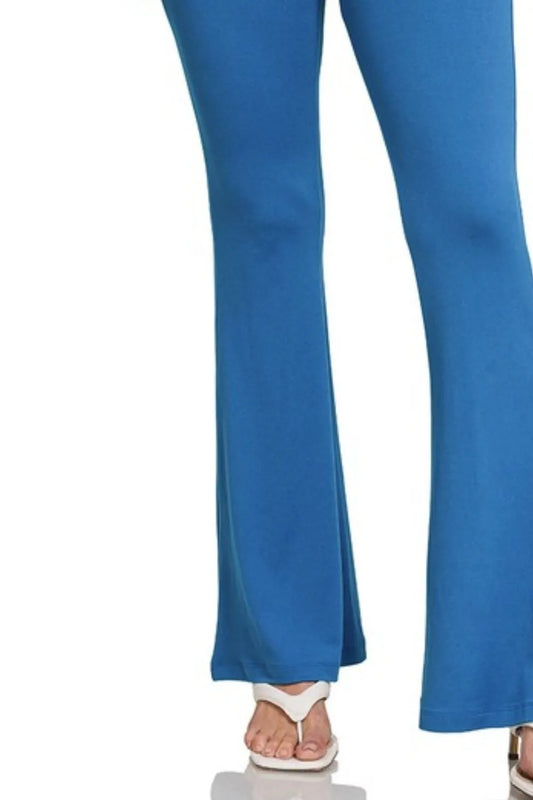 Zenana Buttery Soft Flare Leg High Waist Yoga Pants – by Trenzyco