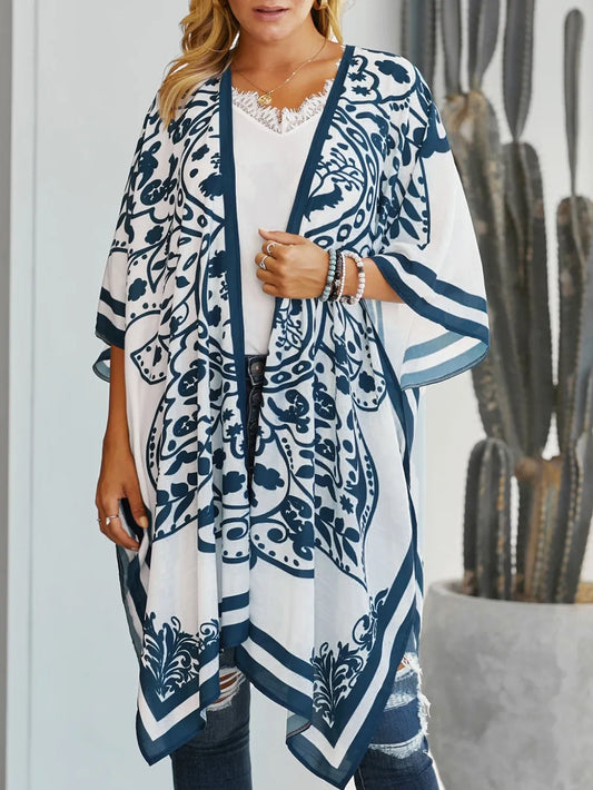 Printed Open Front Cover-Up –  by Trenzyco