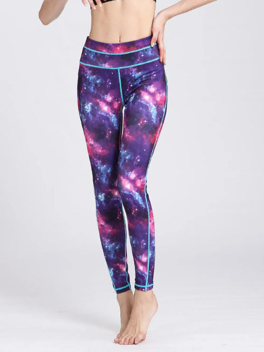 Printed Active High Waist Leggings –  by Trenzyco