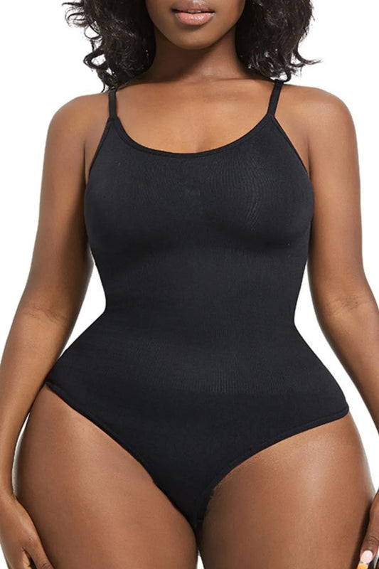 Full Size Scoop Neck Spaghetti Strap Shaping Bodysuit Plus Size –  by Trenzyco