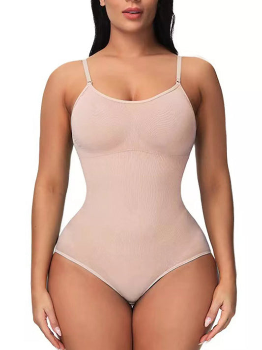 Full Size Seamless Scoop Neck Shaping Bodysuit Plus Size –  by Trenzyco