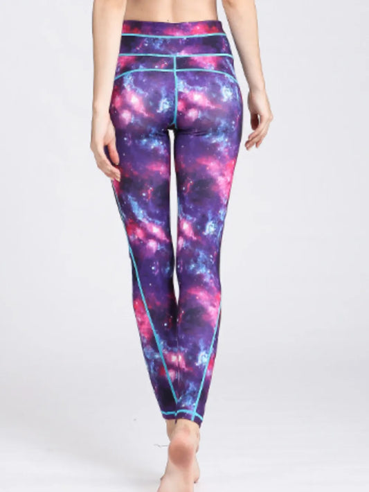 Printed Active High Waist Leggings – by Trenzyco
