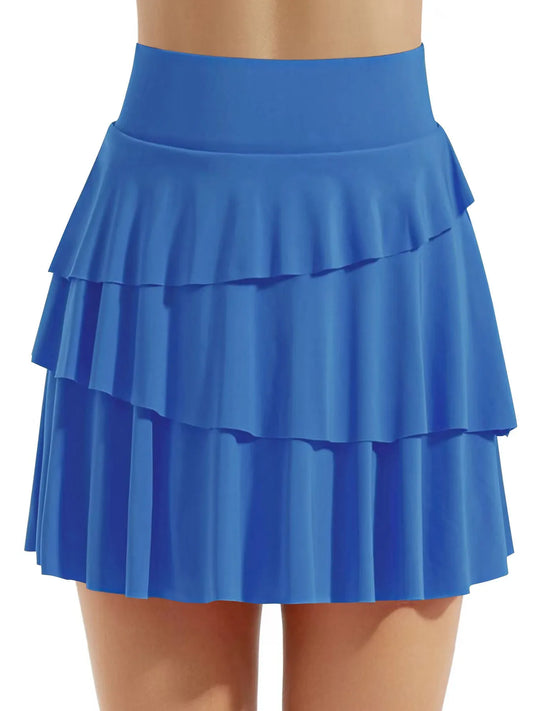 Tiered Ruffle Active Skort – by Trenzyco