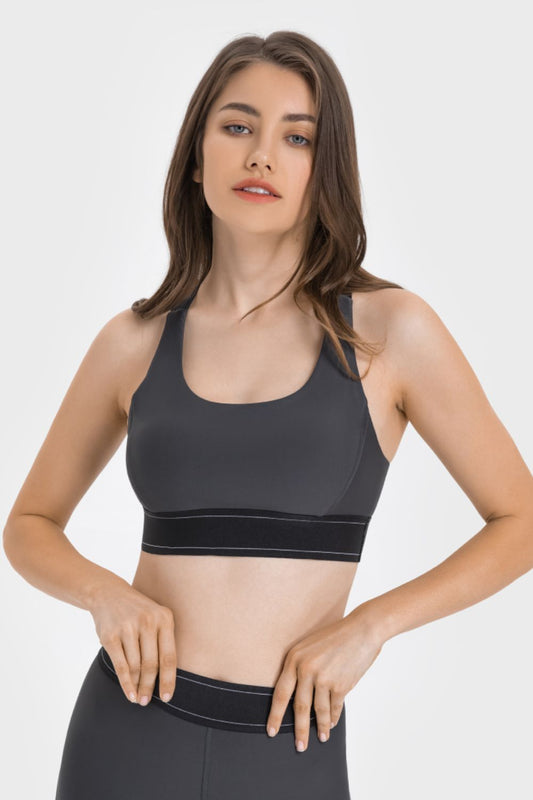 Millennia Contrast Sports Bra –  by Trenzyco