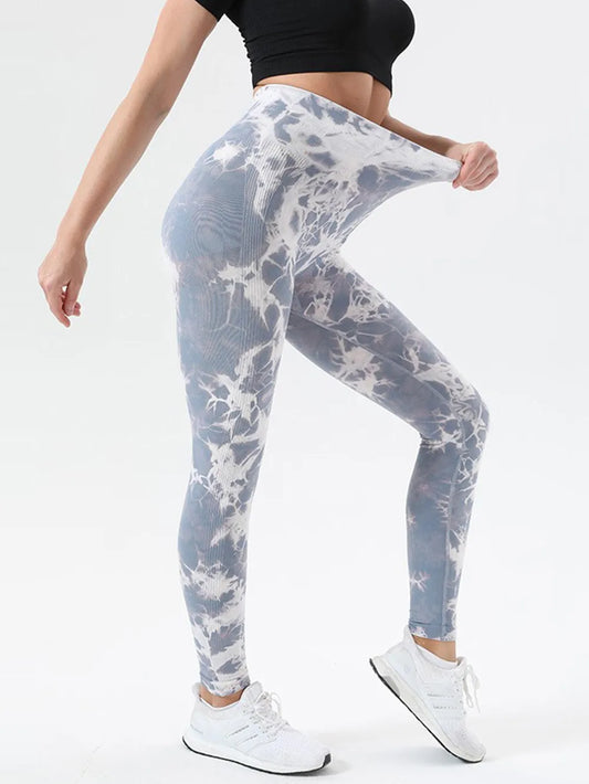 Tie-Dye High Waist Active Leggings –  by Trenzyco
