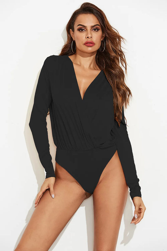 Surplice Long Sleeve Bodysuit – by Trenzyco